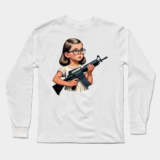 The Little Girl and a Gun Long Sleeve T-Shirt